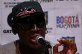 Dennis Rodman se robó el show en Bogotá