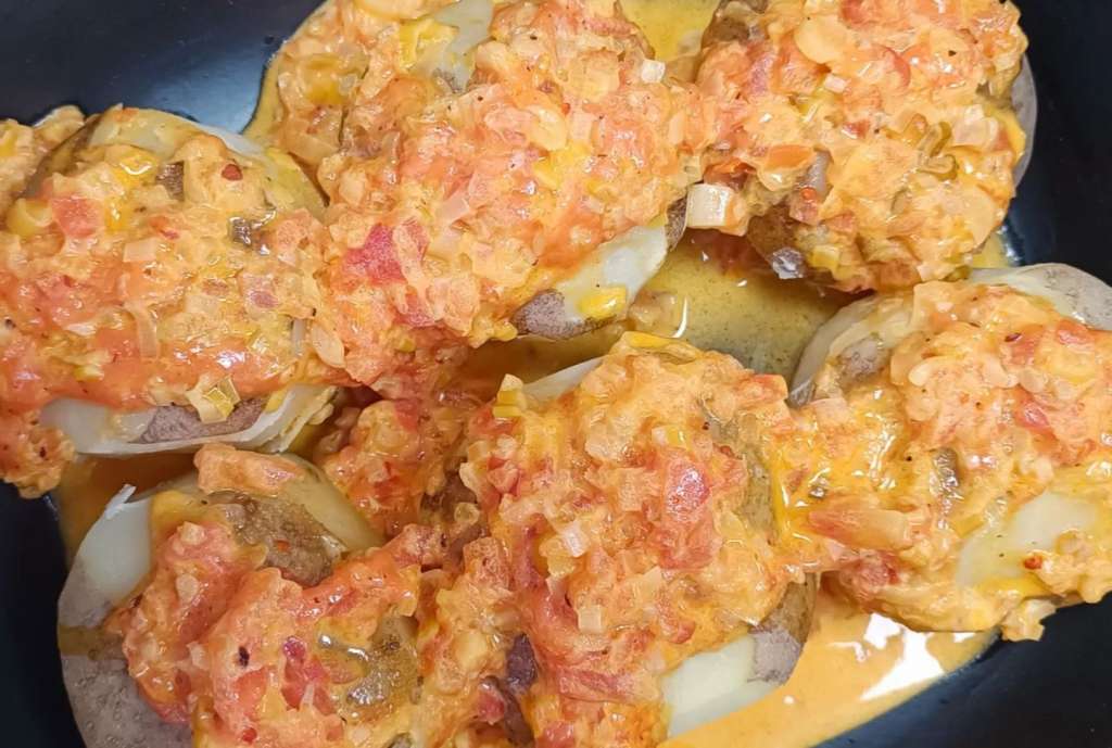 Papas chorreadas