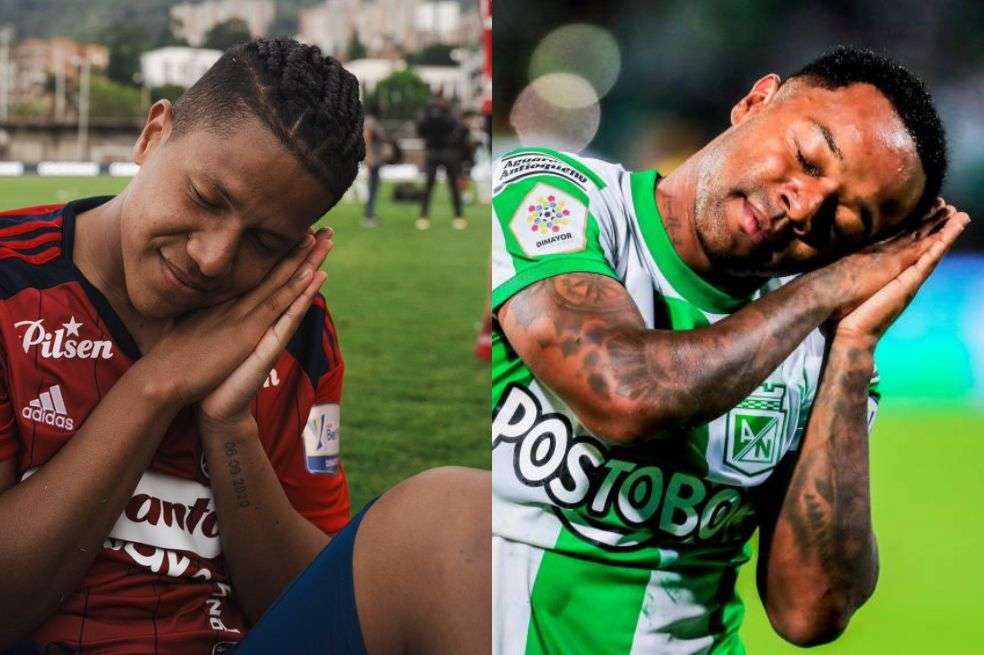 Dorlan Pabón (izq.), luego de la derrota del DIM, se burló de la reacción que tuvo Medellín cuando le ganó el clásico a Atlético Nacional.