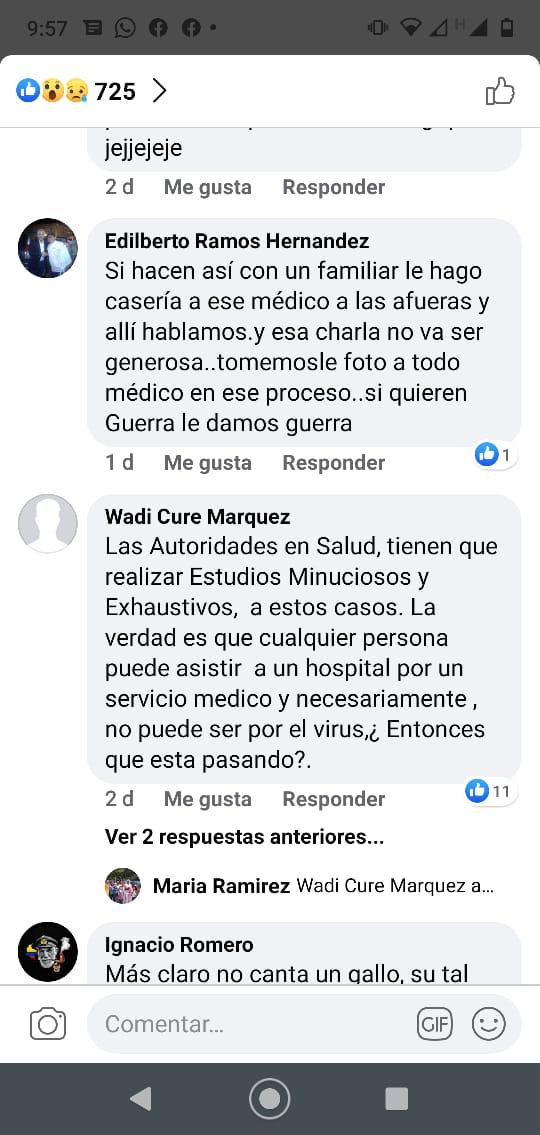 Estas son algunas de las amenazas que les llegaron a los médicos.