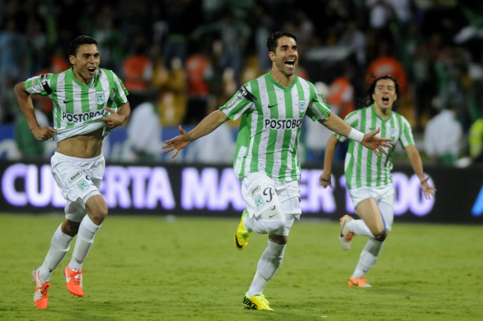 El delantero antioqueño Juan Pablo Ángel, en su época de jugador del Atlético Nacional. / EFE