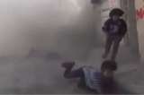 Niños en Siria por poco mueren durante una entrevista