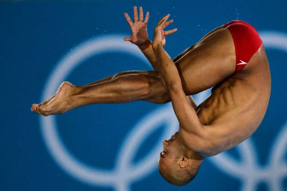 Víctor Ortega en plena competición en Londres 2012 / AFP