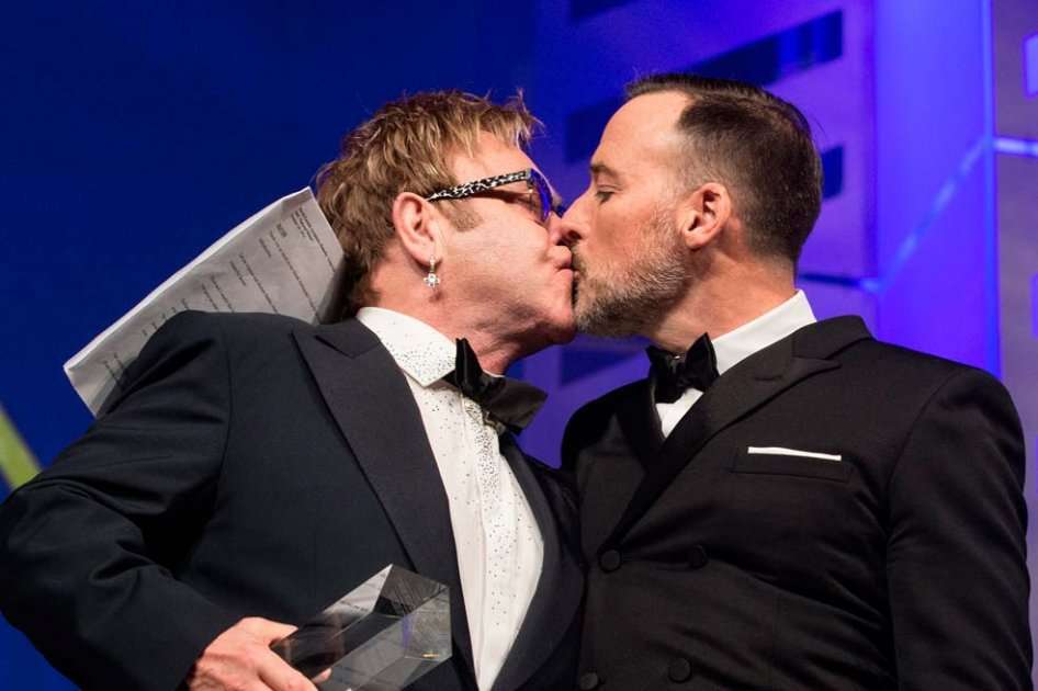 Elton John y David Furnish.