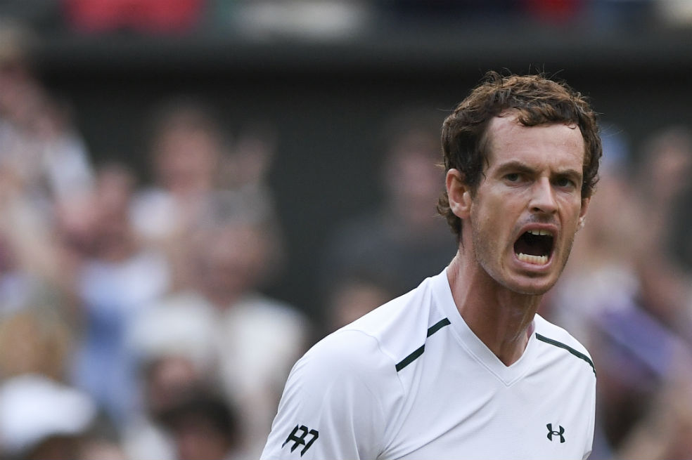Andy Murray venció a Fabio Fognini en tercera ronda de Wimbledon. / AFP