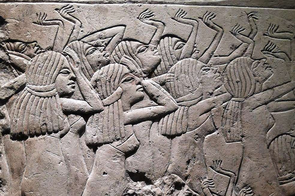 Relieve de una tumba de Saqqara conservada en París.