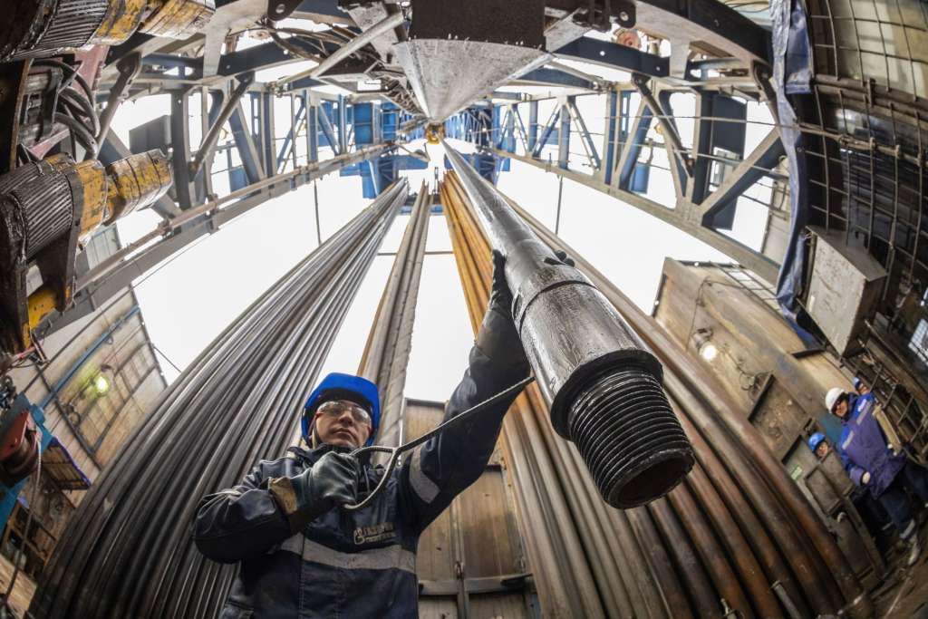 Operaciones de Gazprom en el distrito de Lensk de la República de Sakha, en Rusia.