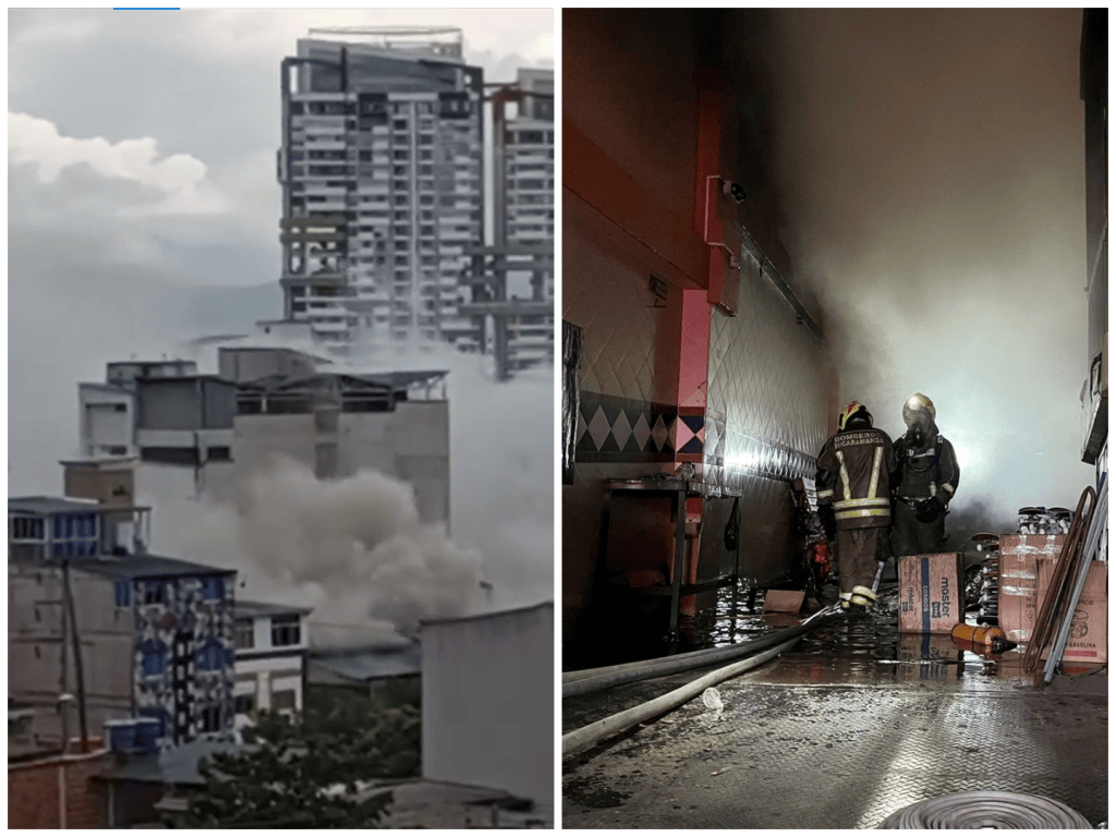 Incendio en bodega Bucaramanga