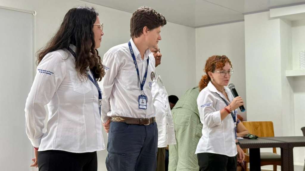 Representantes de la MAPP-OEA estuvieron en la mesa humanitaria que se realizó en Belén de Bajirá.