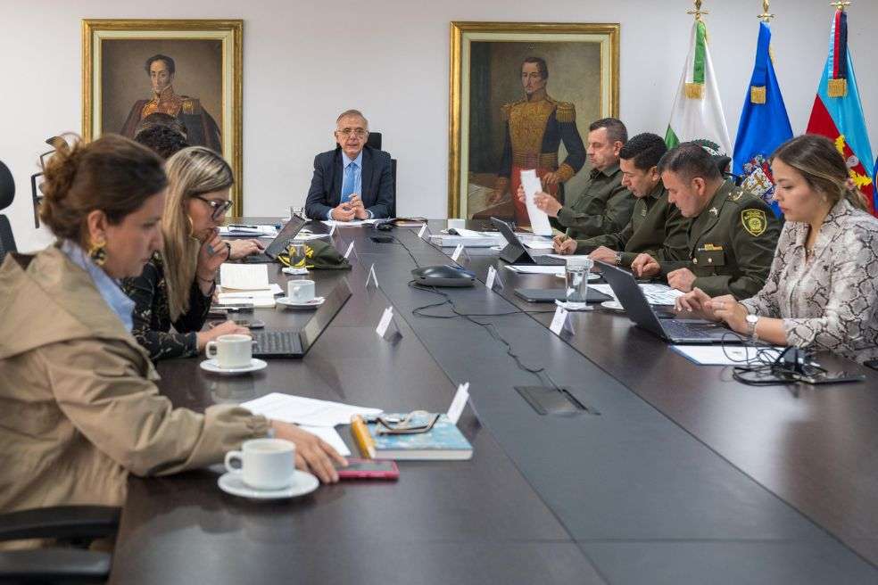 Reunión de seguridad en la región Caribe, con los ministerios de Defensa e Interior.
