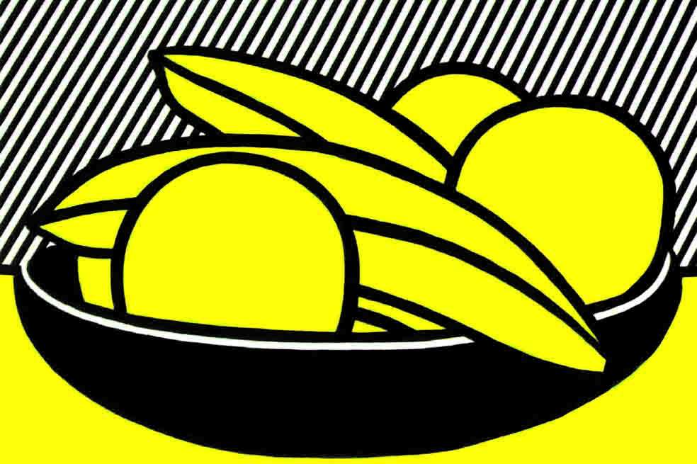 Plátanos y pomelos, de Roy Lichtenstein.
