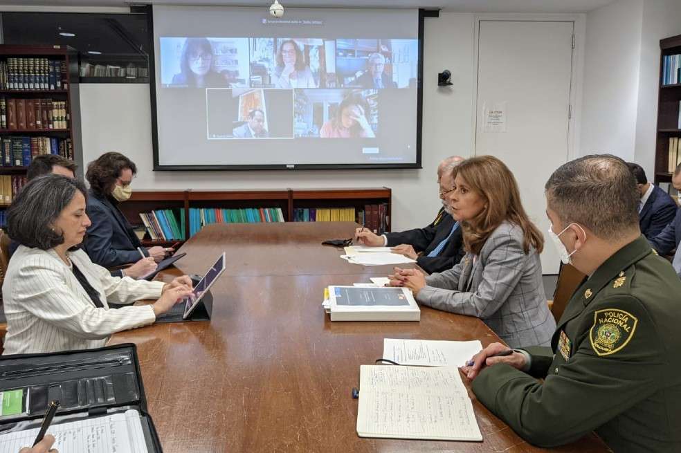 Reunión entre Marta Lucía Ramírez y la CIDH