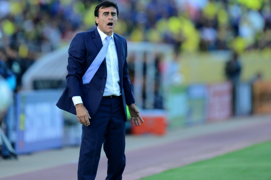 Gustavo Quinteros, entrenador argentino de la selección de Ecuador. / AFP