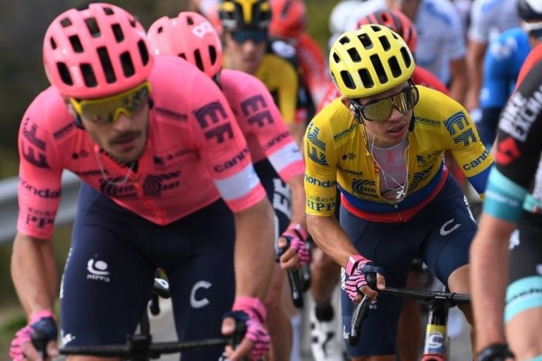 Vídeo: Gran día de Sergio Higuita en la tercera etapa de la Tirreno Adriático