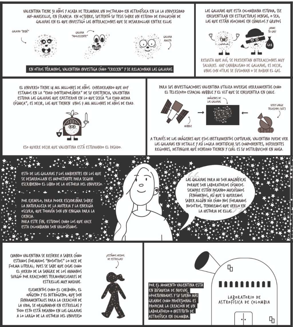 Valentina Abril Melgarejo se ha dedicado a estudiar la dinámica de las galaxias.