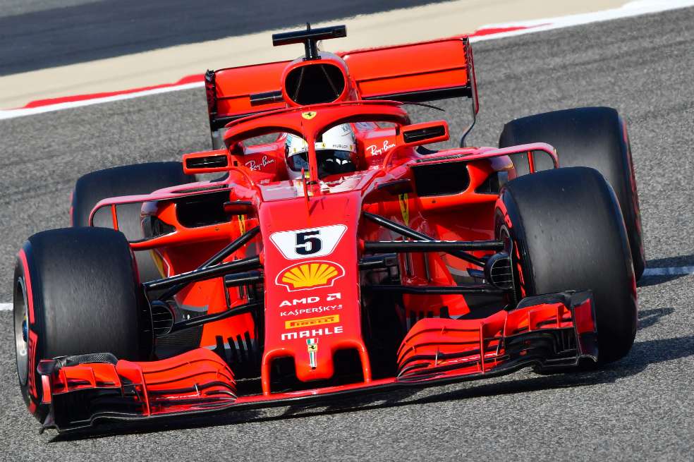 Sebastian Vettel, piloto del equipo Ferrari. / AFP