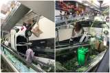 Vehículo cayó del parqueadero a unas escaleras eléctricas del centro comercial Gran Estación
