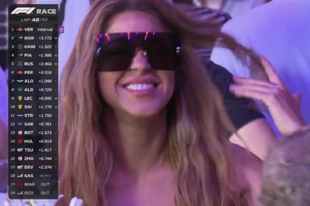 Shakira en la Fórmula 1