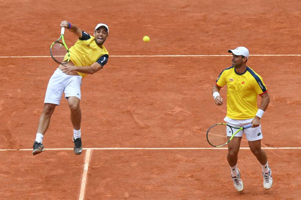 Alejandro Falla y Juan Sebastian Cabal. / AFP