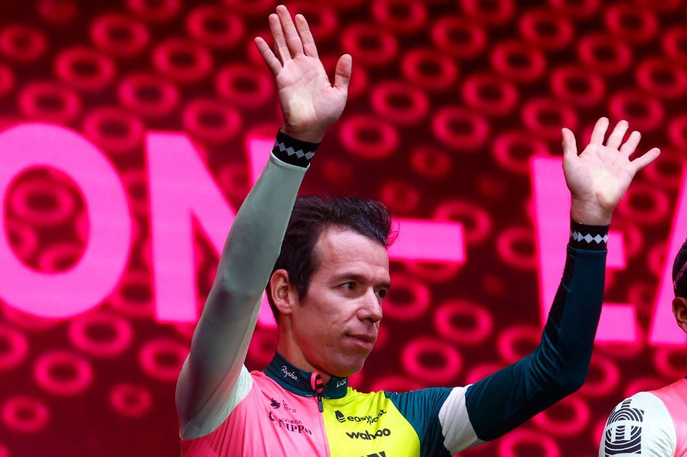 Rigoberto Urán, uno de los colombianos este año en el Giro de Italia.