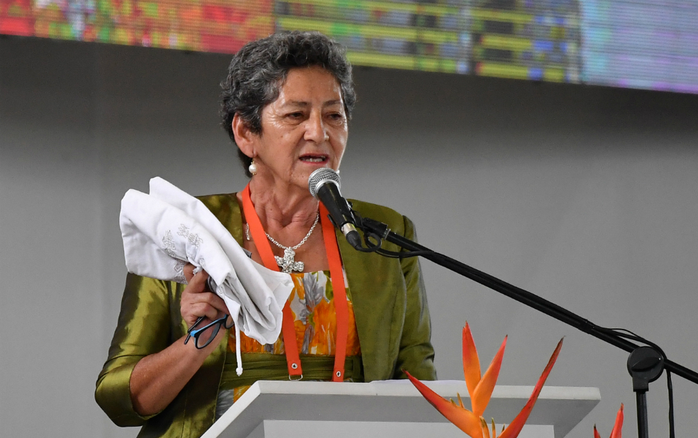 Pastora Mira, líder de víctimas del municipio de San Carlos (Antioquia)/ Archivo.