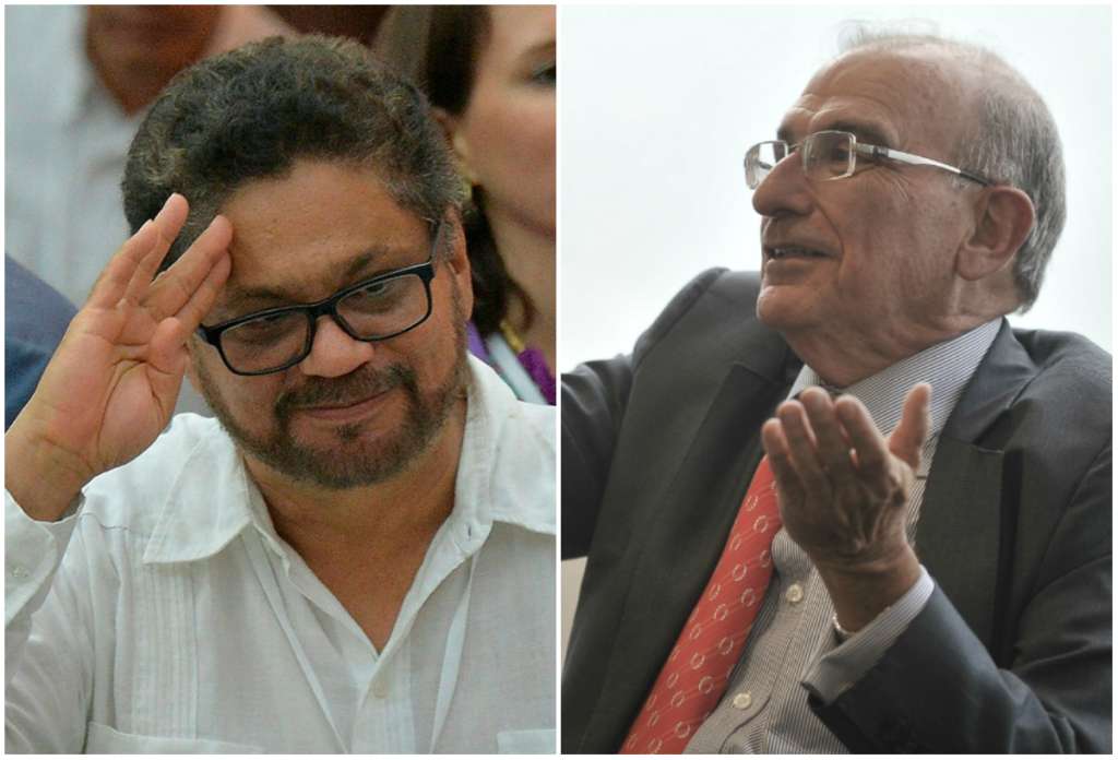 Márquez fue jefe de la delegación de paz de la guerrilla en La Habana, y de La Calle ejerció el mismo rol de plenipotenciario en representación del gobierno del expresidente Juan Manuel Santos. / Archivo