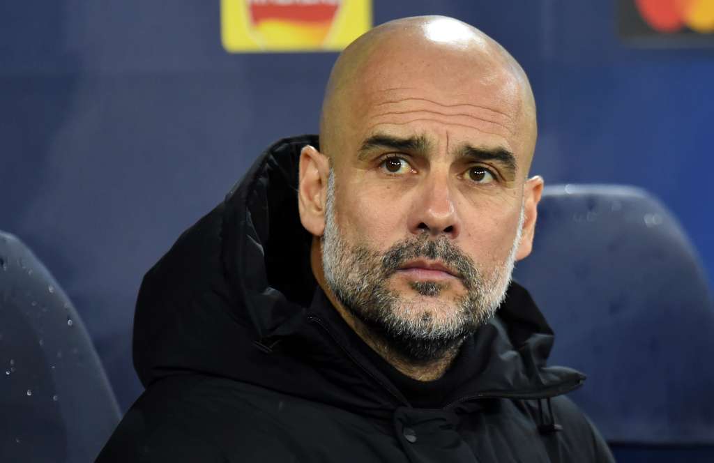 Manchester (United Kingdom), 05/04/2022.- Manchester City manager Pep Guardiola reacts prior to the UEFA Champions League quarter final, first leg soccer match between Manchester City and Atletico Madrid in Manchester, Britain, 05 April 2022. (Liga de Campeones, Reino Unido) EFE/EPA/PETER POWELL