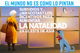 Subsidios y… ¿mascotas? Los incentivos para aumentar la natalidad en países de Asia