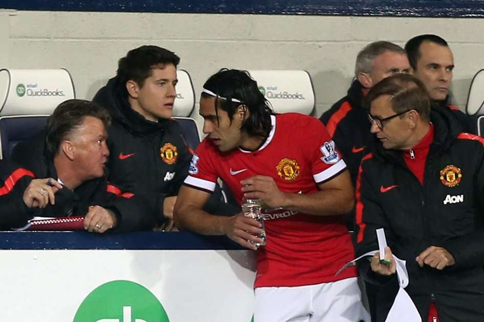 Radamel Falcao, delantero colombiano del Manchester United. Foto: AFP