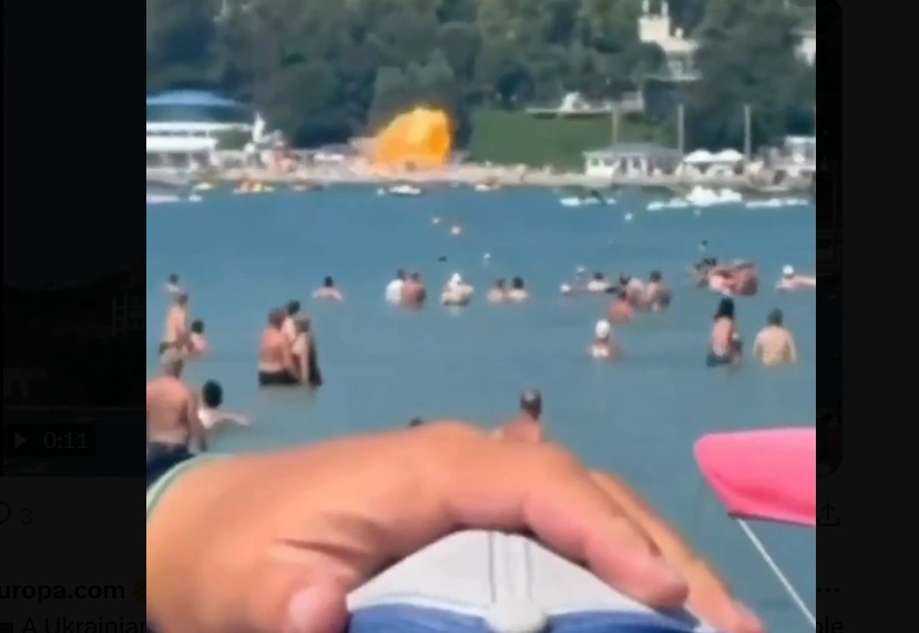 Momentos de las explosión captados en video.