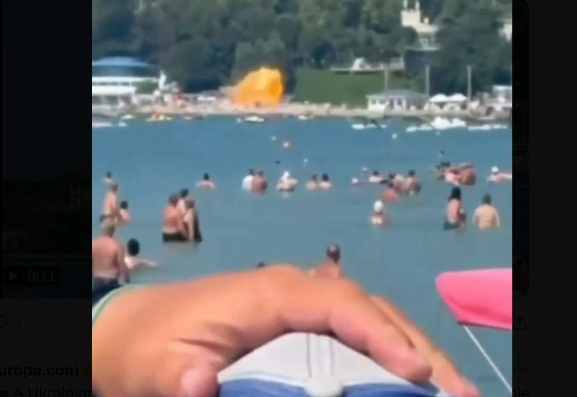 Momentos de las explosión captados en video.