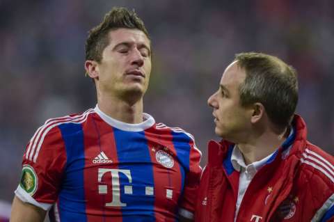 Lewandowski, en duda para el partido contra Barcelona por Champions