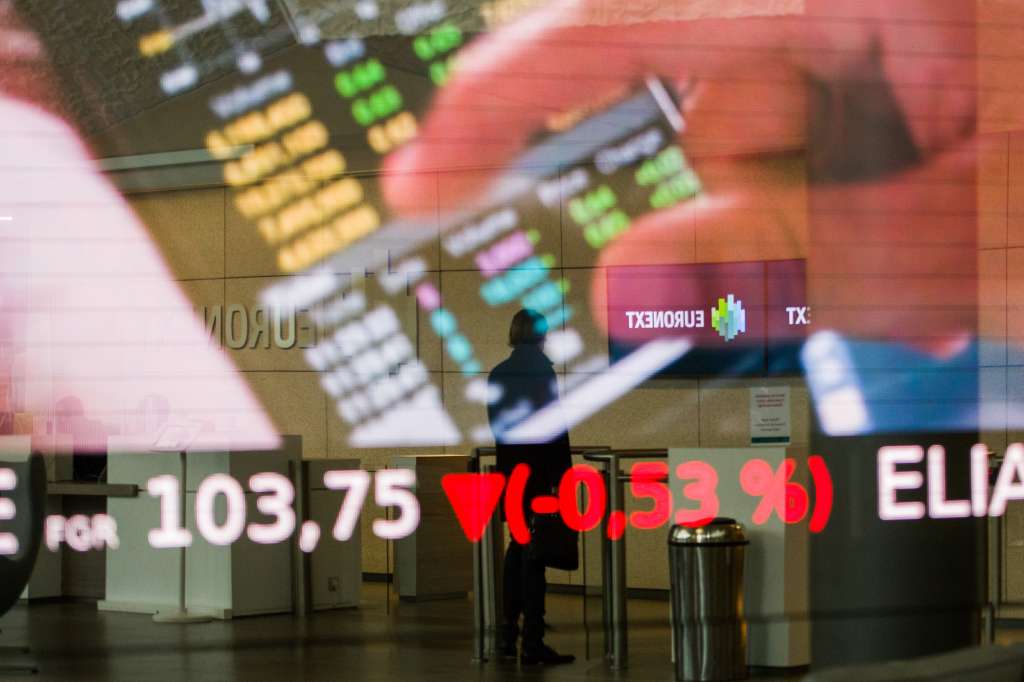 La bolsa de valores Euronext en París.