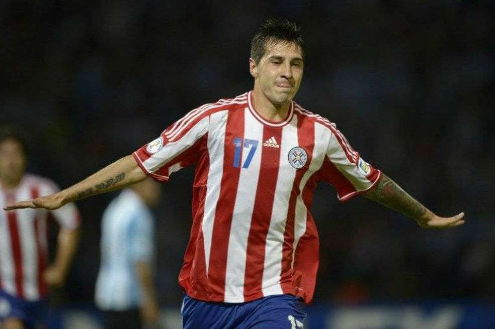 Jonathan Fabbro, exjugador de la selección paraguaya y de equipos como River Plate, Boca Juniors y Once Caldas. / AFP