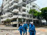 Sacaron 13 pipetas de gas de edificio en riesgo de colapso en barrio Los Cámbulos de Cali