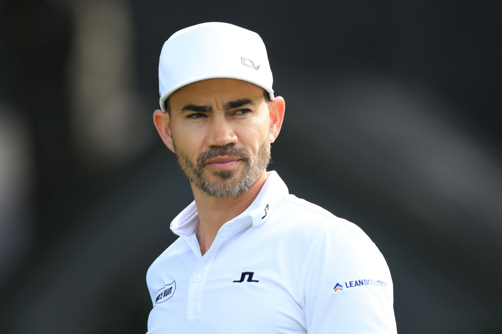 ST SIMONS ISLAND, GEORGIA - NOVEMBER 17: Camilo Villegas of Colombia walks the 14th fairway during the second round of The RSM Classic on the Plantation Course at Sea Island Resort on November 17, 2023 in St Simons Island, Georgia. (Photo by Sam Greenwood/Getty Images)