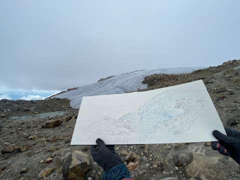 Natalia Castañeda, la artista que nos ayuda a despedirnos de los glaciares colombianos