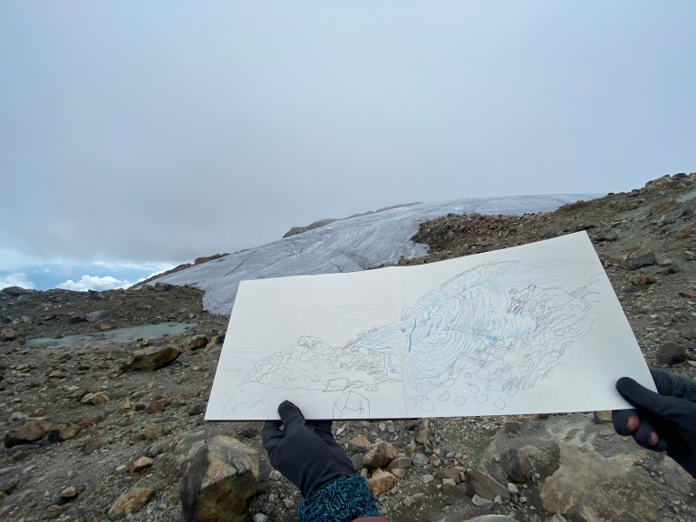 Natalia Castañeda, la artista que nos ayuda a despedirnos de los glaciares colombianos