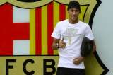 Neymar llegó a Barcelona para su presentación oficial