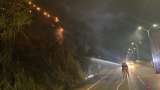 Incendio en la autopista Medellín-Bogotá: los bomberos controlaron el fuego sin heridos