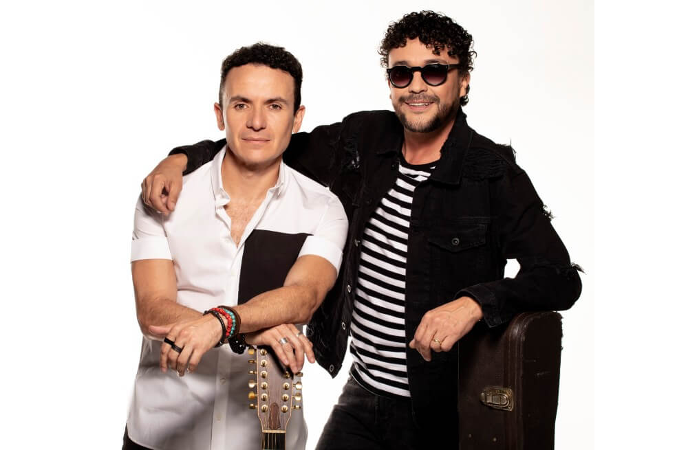 Fonseca y Andrés Cepeda esperan enviar un mensaje de unión y solidaridad por medio de "Te entrego mi corazón". / Cortesía