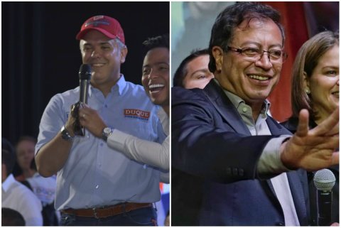 Según encuesta Datexco, Duque marcó 46,2% y Petro 40,2%