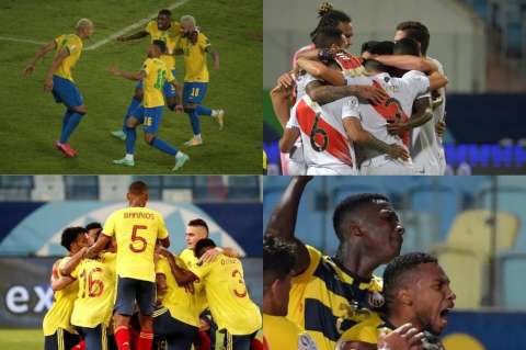 Venezuela, eliminada; Brasil, Perú, Colombia y Ecuador, a los cuartos de la Copa