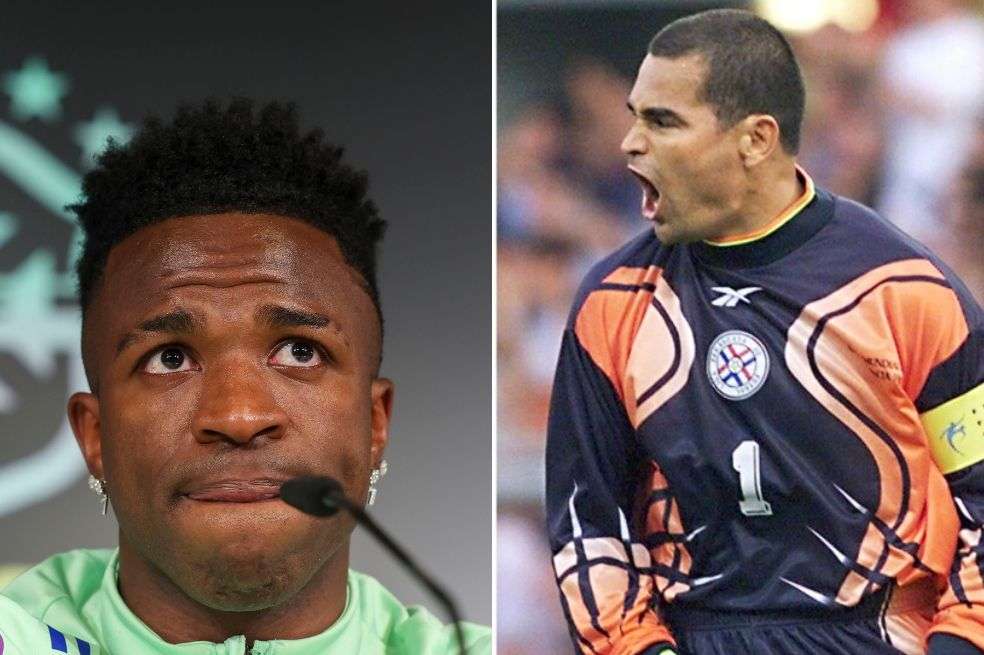 El exportero paraguayo José Luis Chilavert insultó a Vinícius y le reclamó en un comentario que publicó en la red social X.