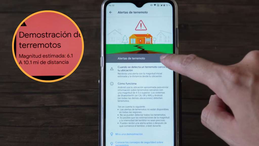 Es posible activar las notificaciones de temblores o terremotos tanto en Android como en iPhone.