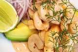 Receta para preparar coctel de camarones, melón y golf