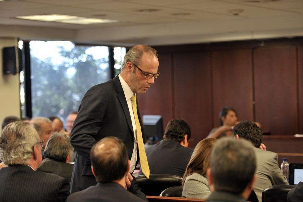 El empresario italiano Alessandro Corridori en la audiencia de imputación de cargos, el 27 de diciembre de 2013. / Gustavo Torrijos