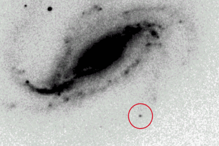 Aficionado captura por azar y por primera vez el nacimiento de una supernova