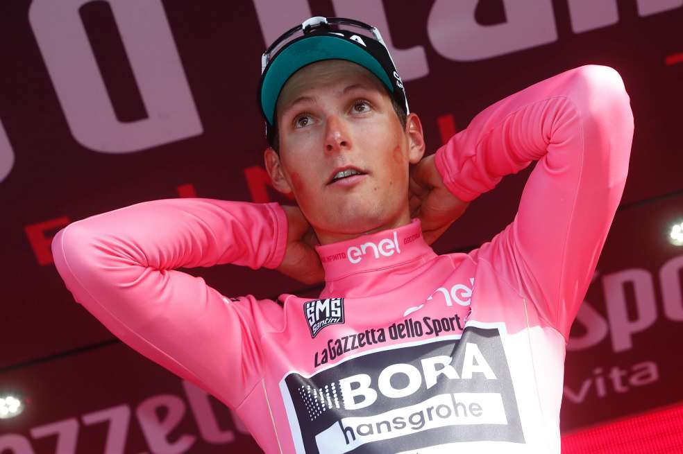 Lukas Postlberger, primer líder del Giro de Italia 2017  / AFP