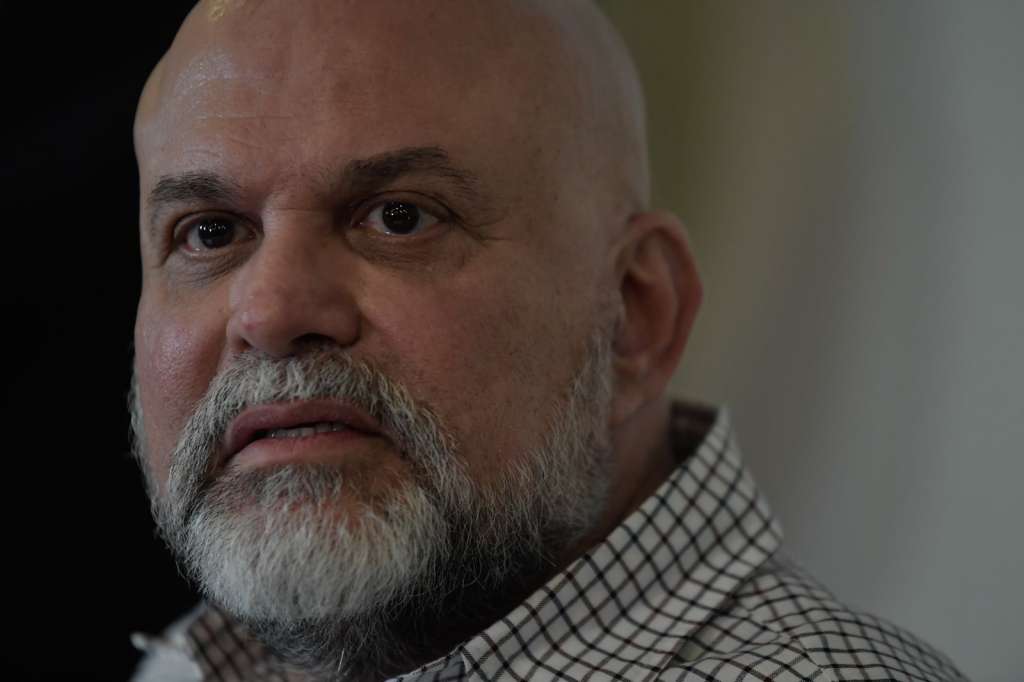 Salvatore Mancuso, en rueda de prensa el día siguiente a su liberación en Colombia.